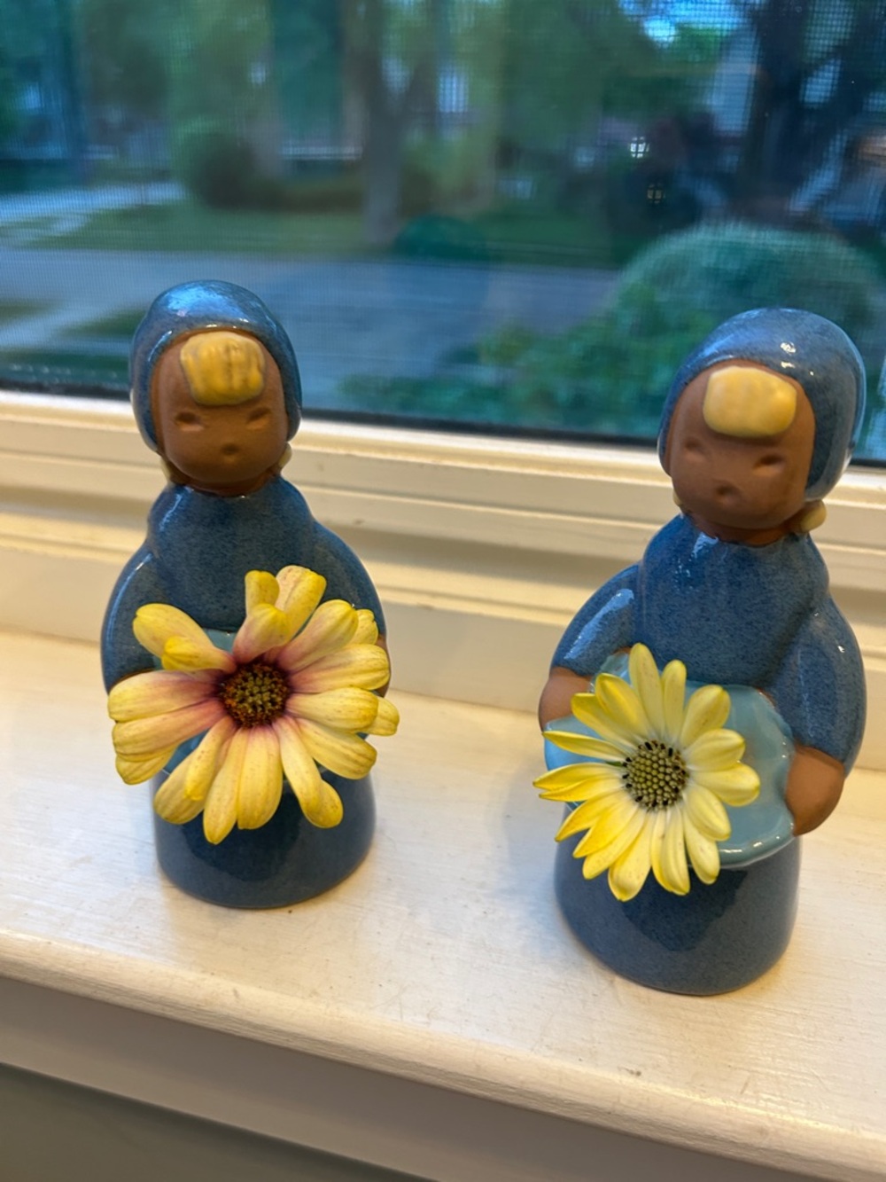 Pair of Charming Vintage Swedish bud vases